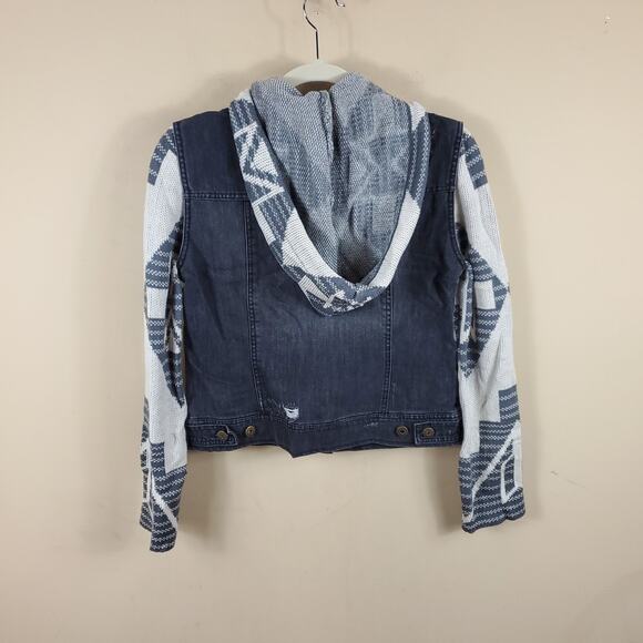 Billabong Nav This Jacket Denim Knit Size S - Picture 8 of 12